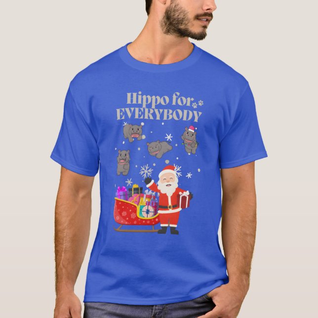 Camiseta Hippo para todos Navidades de Hippo Navidades feos (Anverso)
