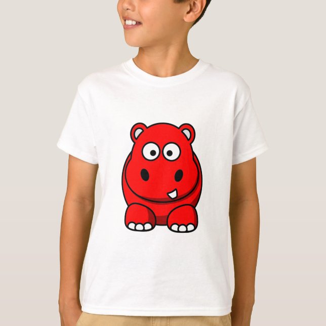 Camiseta Hippo Red (Anverso)