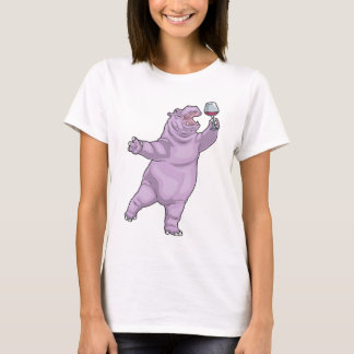 Camiseta Hippo Red wine