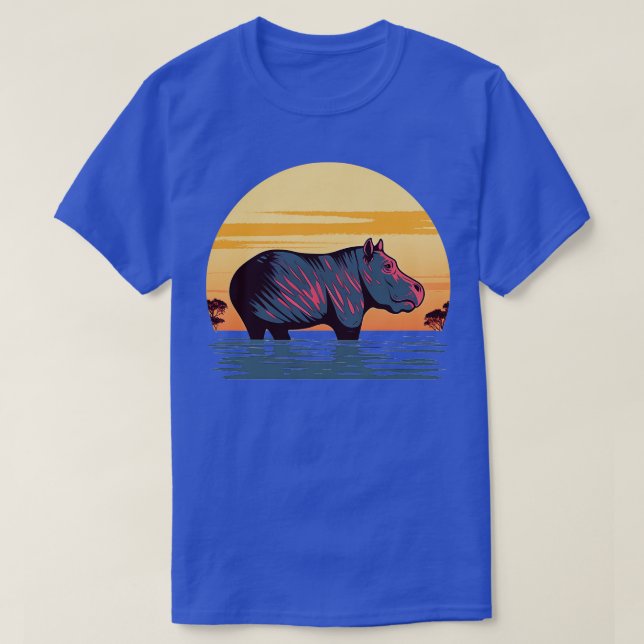 Camiseta Hippo retro 1 (Diseño del anverso)