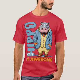 Camiseta hippo si soy genial Moo Deng