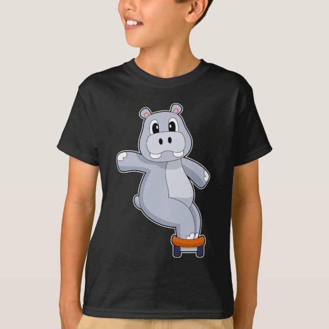 Camiseta Hippo Skateboard Sports (Anverso)