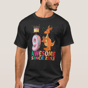 Camiseta Hippo Tengo 9 Años Chicas Cumpleaños Parte Canguro