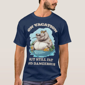 Camiseta Hippo Vacation TShirt