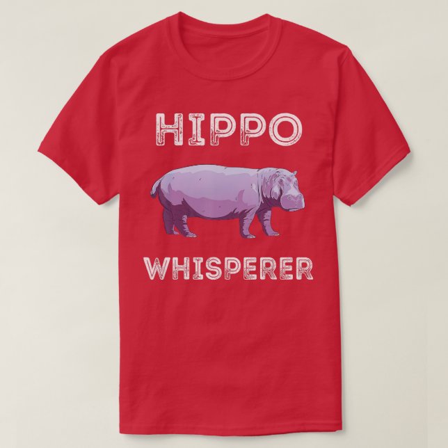 Camiseta Hippo Whisperer Africa Safari Trip Zookeeper Wild (Diseño del anverso)