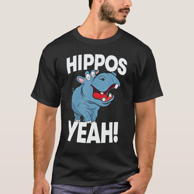 Camiseta Hippo Yeah  Women Hippopotamus Party 1 (Anverso)