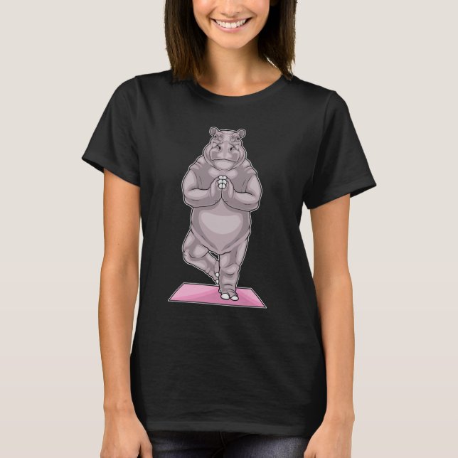 Camiseta Hippo Yoga (Anverso)