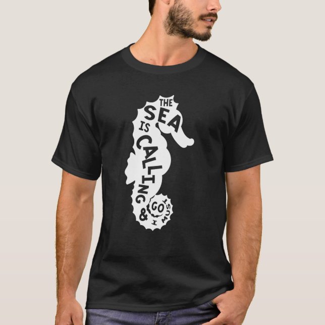 Camiseta Hippocampus Animal Pescado marino (Anverso)
