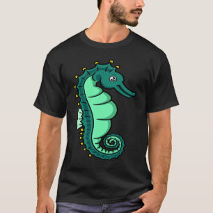 Camiseta Hippocampus de los animales de mar acuático