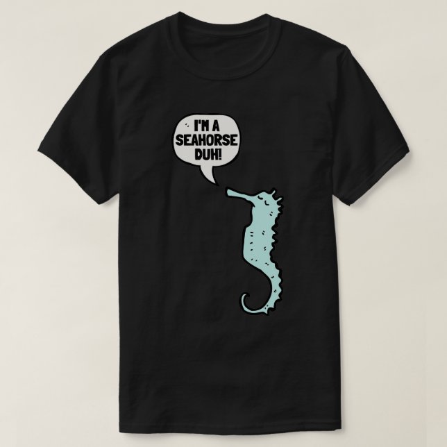 Camiseta Hippocampus Pescado Y Acuario 4 (Diseño del anverso)