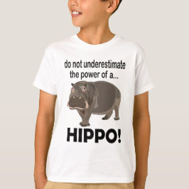 Camiseta Hippopótamo Animal Gracioso Hippo Niños