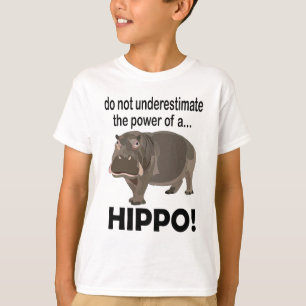 Camiseta Hippopótamo Animal Gracioso Hippo Niños