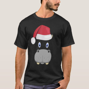 Camiseta Hippopótamo Cara Animal Gran Cute Costuma De Cara