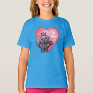 Camiseta Hippopótamo El día de San Valentín