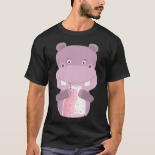 Camiseta Hippopótamo Pocket Caballo de caballos de carreras