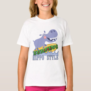 Camiseta Hippopotamus de la persona que practica surf
