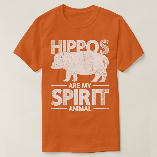 Camiseta Hippos es mi animal espiritual africano Hippo (Diseño del anverso)