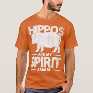 Camiseta Hippos es mi animal espiritual africano Hippo