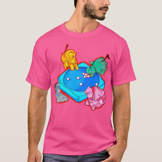 Camiseta Hippos hambrientos (Anverso)