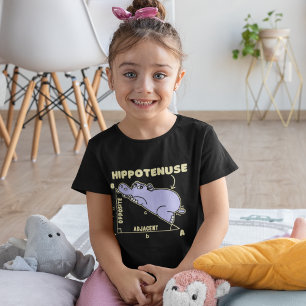 Camiseta Hippotenuse Lindo Hipopotamo Matematico Para Niños