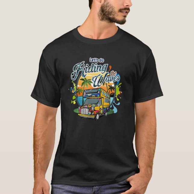 Camiseta Hippy Canavan Sunset 60's 70's Let's Go Riding The (Anverso)