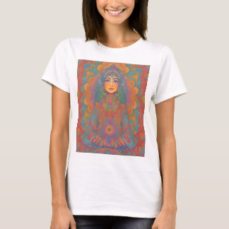Camiseta 'hippy' colorida