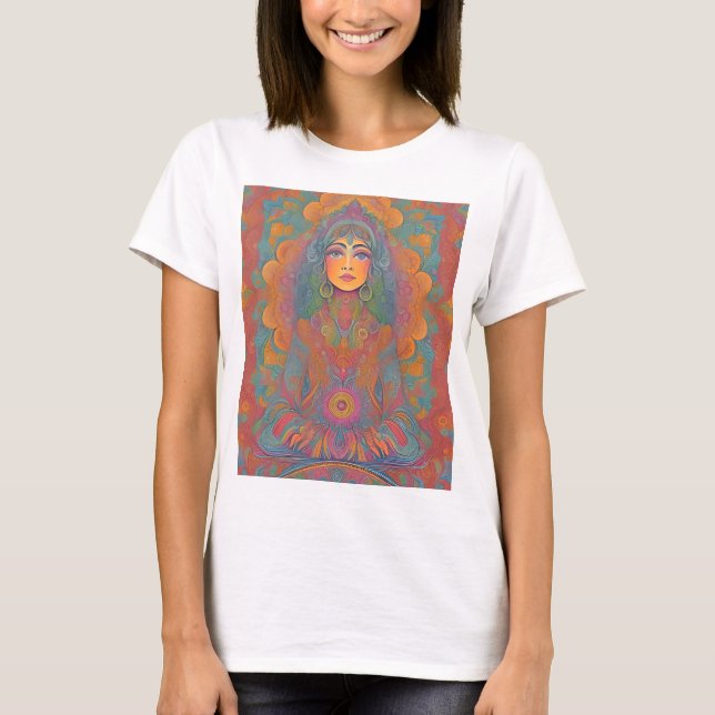Camiseta 'hippy' colorida (Anverso)