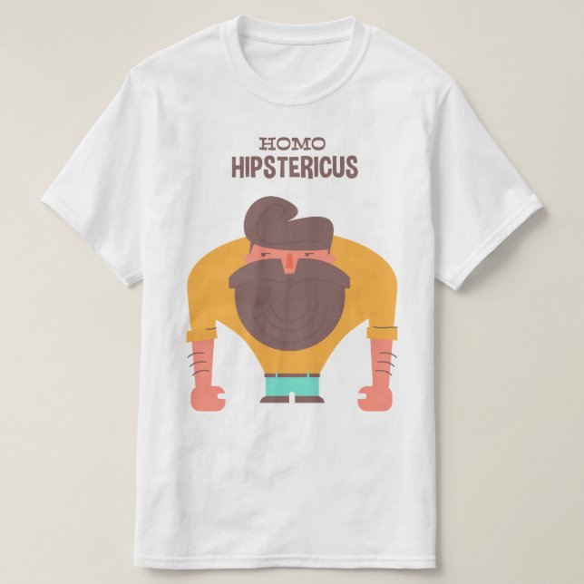 Camiseta Hipster (Diseño del anverso)