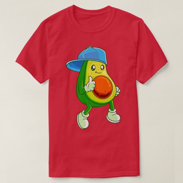 Camiseta Hipster Aguacate fresco Skater Guacamole Vegan (Diseño del anverso)