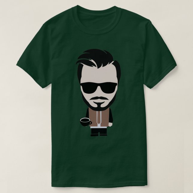 Camiseta Hipster Barista Phil (Diseño del anverso)