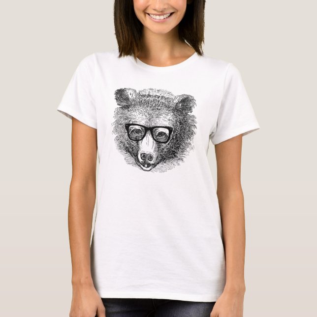 Camiseta Hipster Bear (Anverso)