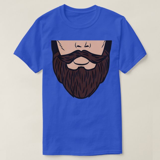 Camiseta Hipster Beard Mouthguard Gift Hipster barba (Diseño del anverso)