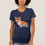 Camiseta Hipster Corgi (sin texto)<br><div class="desc">Hipster Corgi está escuchando música de la que probablemente nunca has oído hablar.</div>