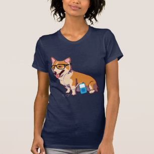 Camiseta Hipster Corgi (sin texto)