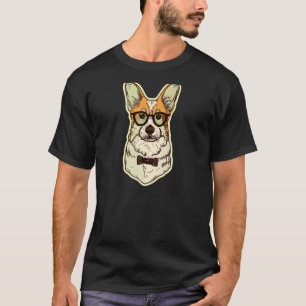 Camiseta Hipster Corgi Vintage Dog Puppy Retro