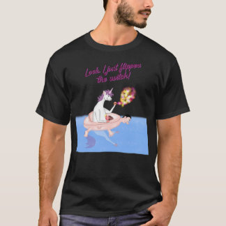 Camiseta Hipster de piscina de unicornio divertidas viñas