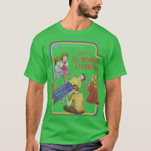 Camiseta Hipster deja que el demonio oculte Halloween