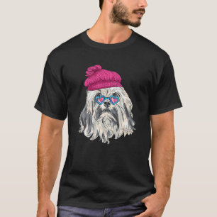 Camiseta Hipster Dog Con Glass Goofy Geek Dog 3