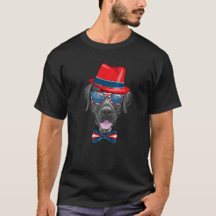 Camiseta Hipster Dog Con Glass Goofy Geek Dog 4