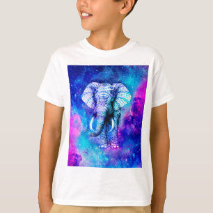 Camiseta Hipster Elephant Nebula Space