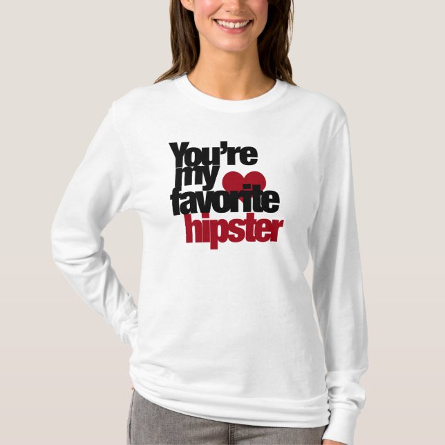 Camiseta Hipster favorito (Anverso)