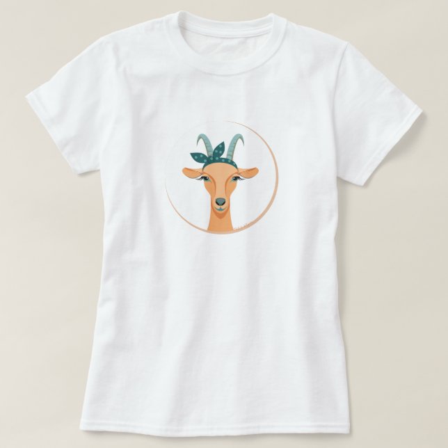 Camiseta Hipster Goat | por TotallyGoatally™ (Diseño del anverso)