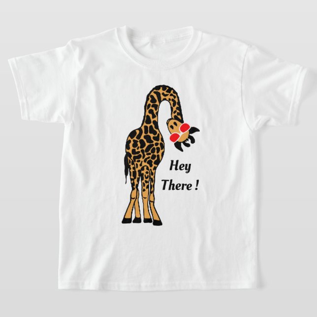 Camiseta Hipster Hi Personalizado divertido Giraffe diseño  (Distribución)