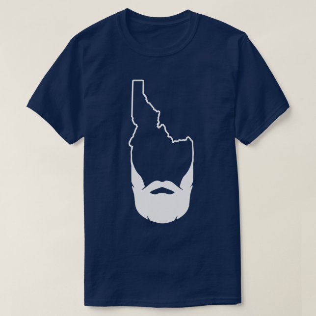 Camiseta Hipster Idaho Beard Boise Idaho FamousPotato (Diseño del anverso)