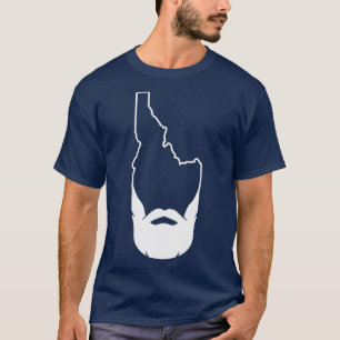 Camiseta Hipster Idaho Beard Boise Idaho FamousPotato