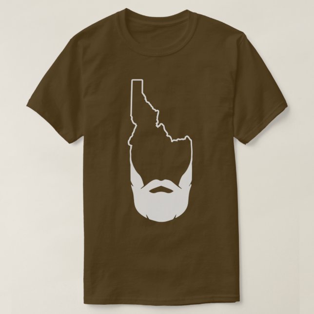 Camiseta Hipster Idaho Beard Boise Idaho FamousPotato TShir (Diseño del anverso)