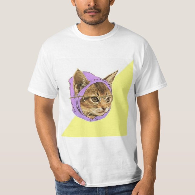 Camiseta Hipster Kitty Cat Advice Animal Meme (Anverso)