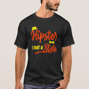 Camiseta Hipster No Es Un Estilo Mustache Estilo Urbano Vin