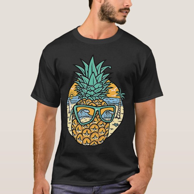 Camiseta Hipster Pineapple Love Motivation Love Pineapple (Anverso)