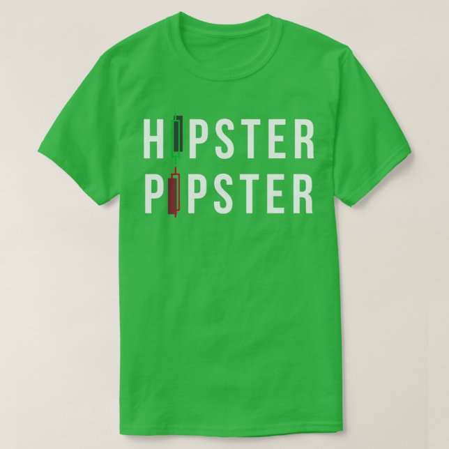 CAMISETA HIPSTER PIPSTER (Diseño del anverso)